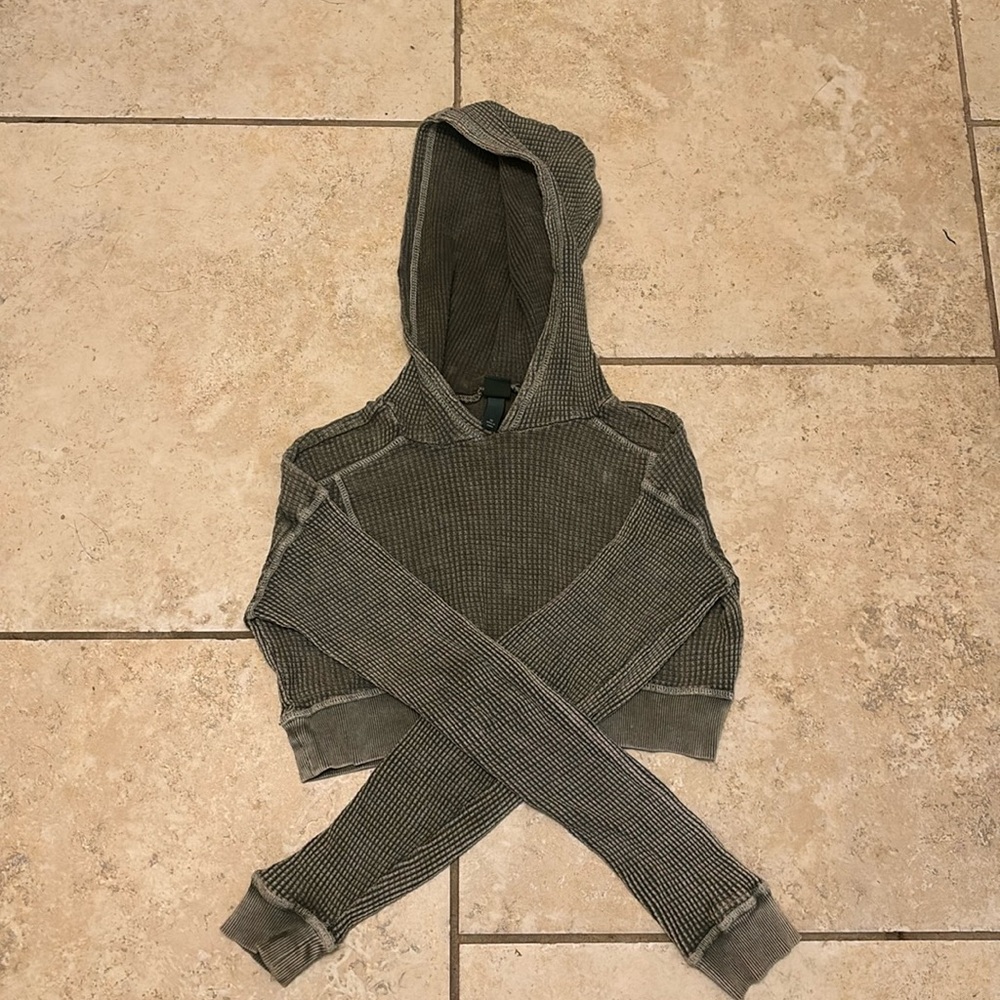 ribbed long sleave crop good condition from target